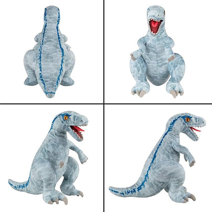 Franco Kids Bedding Super Soft Plush Mini Cuddle Pillow Buddy, One Size, Jurassic World Blue T-Rex