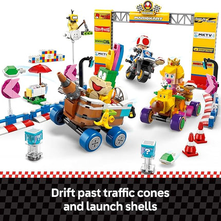 LEGO Super Mario: Mario Kart Baby Peach & Grand Prix Set Home Circuit - Nintendo Toy Building Set for Kids, Girls and Boys, Ages 8+ - Collectible Mario Kart Toy - Gift Idea for Birthdays - 72036