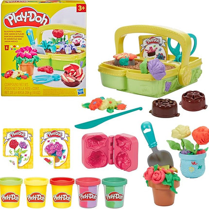 Play-Doh Blooming Flower Garden Toy Playset, Nature Pretend Play, Kids Arts & Crafts Ages 3+