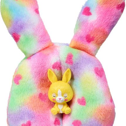 Barbie Cutie Reveal Doll & Accessories, Color Dream Series, Tie-Dyed Bunny Costume & 10 Surprises Including Color Change