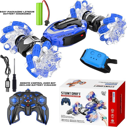 Remote Control Car, Gesture Sensing RC Stunt Car, 4 WD Transform Off Road for Rotating, 2.4Ghz Hand Controlled Remote Control Twister Cars, RC Cars for Kids Boys Girls Toy Gift Age 6 7 8 9 10 11 12 yr