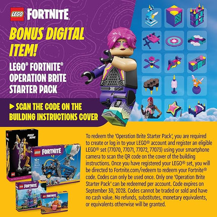 LEGO Fortnite Battle Bus Building Toy - Collectible Fortnite Toy for Kids, Boys & Girls, Ages 10+ - Pretend Play Set with 9 Minifigures from Video Game - Gift for Christmas - 77073