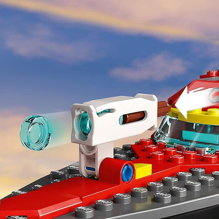 LEGO City Fire Rescue Boat Building Set - Floatable Boat Toy for Boys & Girls, Ages 5+ - Kids Pretend Play Toy for Preschool - Gift for Birthdays - 60373