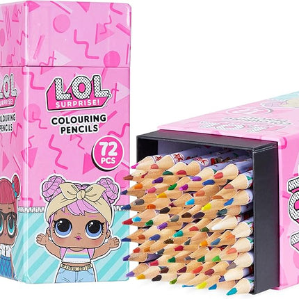 L.O.L. Surprise! Colouring Pencils for Kids 72 Pencils Colouring Box Assorted Colours Art Supplies Children Girls Gifts