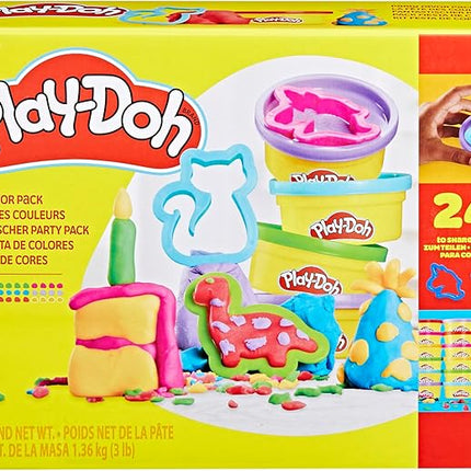 Play-Doh Party Favor Pack, Bulk 24 Pack of Modeling Compound with Cutters, Classroom Supplies for Arts & Crafts, Back to School Gifts & Prize Toys for Kids, Ages 3+ (Amazon Exclusive)
