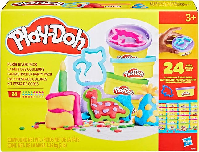 Play-Doh Party Favor Pack, Bulk 24 Pack of Modeling Compound with Cutters, Classroom Supplies for Arts & Crafts, Back to School Gifts & Prize Toys for Kids, Ages 3+ (Amazon Exclusive)