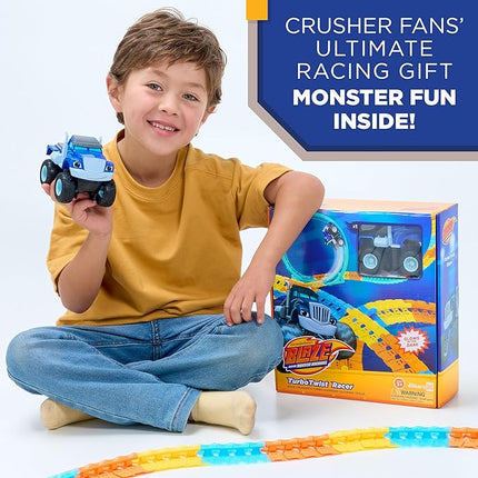 Blaze and The Monster Machine TurboTwist Racers - Race Track Set (Crusher TurboTwist Racer) (Blue)