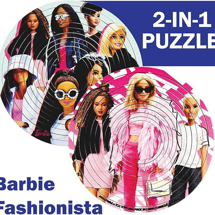 Spin Flip Puzzle: Barbie Fashionista, 3D Puzzle, Challenging, Fun, Interactive Brain Teaser for Kids and Adults, Stimulates Creativity