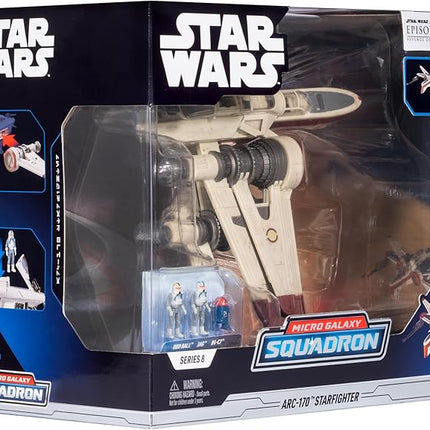 Star Wars™ Micro Galaxy Squadron ARC-170 Starfighter - 8-Inch Vehicle with Three 1-Inch Micro Figure Accessories