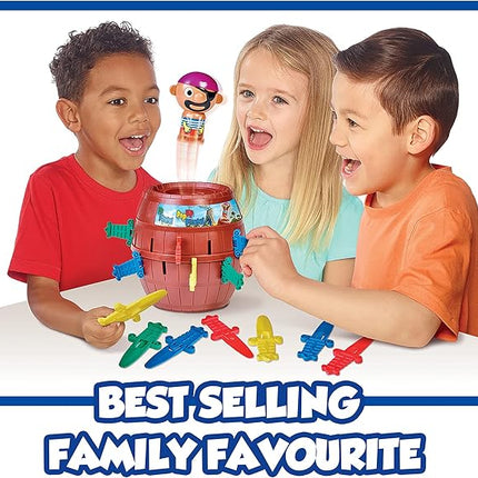 TOMY Pop Up Pirate Board Game - Family and Preschool Kids Games for Family Game Night - Winter Break Activities- Girls and Boys Games - 2-4 Players - Ages 4 Years and Up