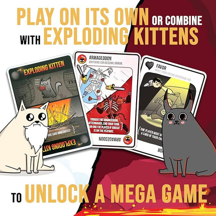 Exploding Kittens Good vs. Evil 2-5 Players - Ages 7+ - Inspired by Netflix Show - Party & Family Card Game for Kids & Adults