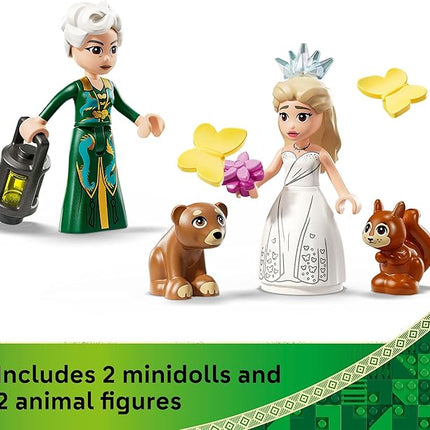 LEGO Wicked Glinda's Wedding Day Building Toy - Pretend Playset with 2 Minidolls, 2 Animal Toy Figures, & 2 Poseable Butterflies - Building Blocks for Kids, Ages 8+ - Gift for Girls & Boys - 75688