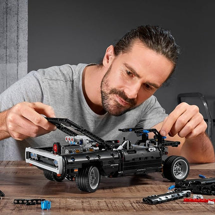 LEGO Technic Fast & Furious Dom's Dodge Charger 42111 Building Toy - Racing Car Model Building Kit, Iconic Movie Inspired Collector's Set, Gift Idea for Kids, Teens, and Adults Ages 10+