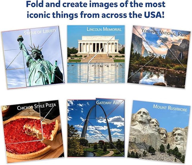 Skillmatics Origami Puzzle Book - 48 Folding Puzzles for Kids, Fun STEM Toy & Brain Teasers, Educational & Travel Gifts for Ages 8, 9, 10 and Up