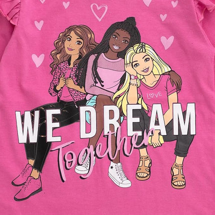 Barbie Girls 3 Pack T-Shirts Toddler to Big Kid