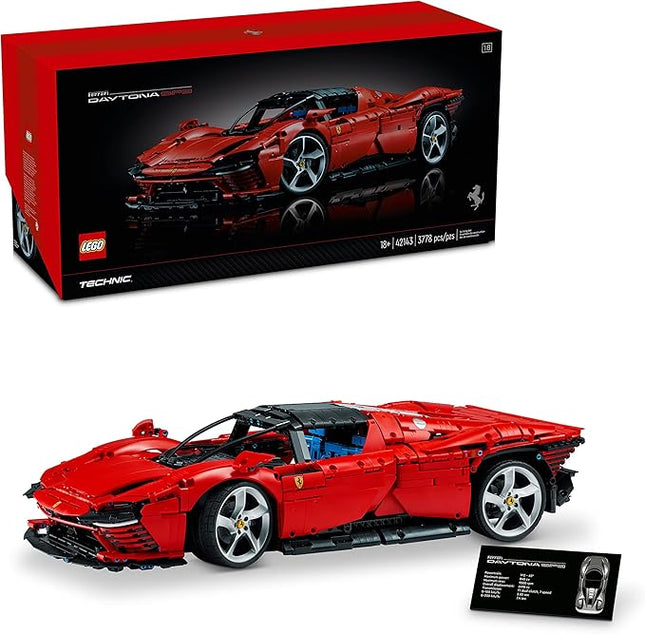 LEGO Technic Ferrari Daytona SP3 42143, Race Car Model Building Kit, 1:8 Scale Advanced Collectible Set for Adults, Ultimate Cars Concept Series, Great Anniversary and Father's Day Gift for Car Lover