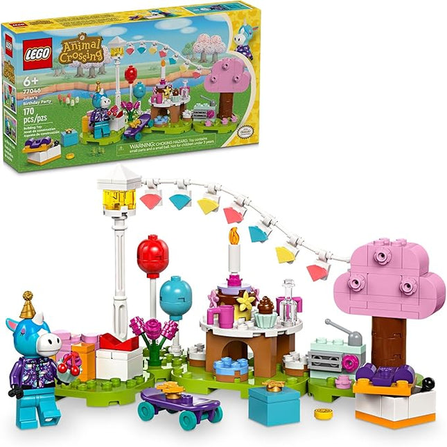 LEGO Animal Crossing Julian’s Birthday Party Video Game Toy for Kids, Animal Crossing Toy from The Video Game Series with Horse Toy Minifigure, Birthday Gift for Girls and Boys Ages 6 and Up, 77046