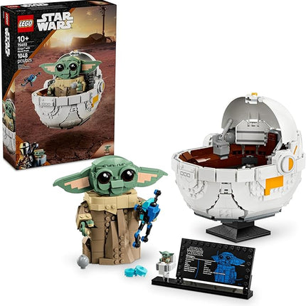 LEGO Star Wars: The Mandalorian Grogu with Hover Pram Building Toy Set - Star Wars Toy for Kids, Boys and Girls, Ages 10+ - Gift Idea for Birthday - 75403