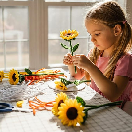 Caydo 200 Pieces Yellow Pipe Cleaners Craft Chenille Stems for DIY Art Creative Crafts Party Valentine's Day Decorations (12 Inch x 6 mm)