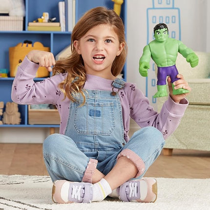 Spidey and His Amazing Friends Marvel Supersized Hulk 9-inch Action Figure,Preschool Super Hero Toy,Kids Ages 3 and Up,Avengers Action Figures