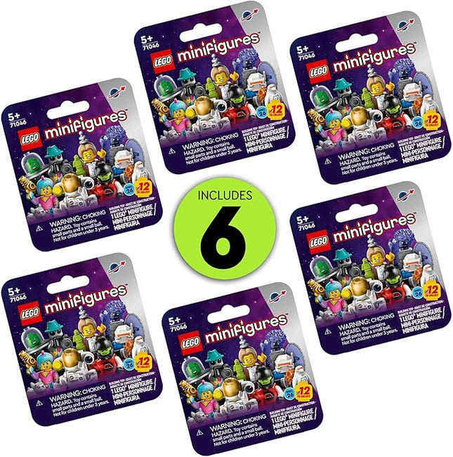 LEGO Minifigures Series 26 Space 6 Pack, Multi Pack of Collectible Minifigures for Kids, Sci-Fi Toy Building Set for Independent Play, Gift Idea for Boys and Girls Aged 5 Years Old and Up, 66764
