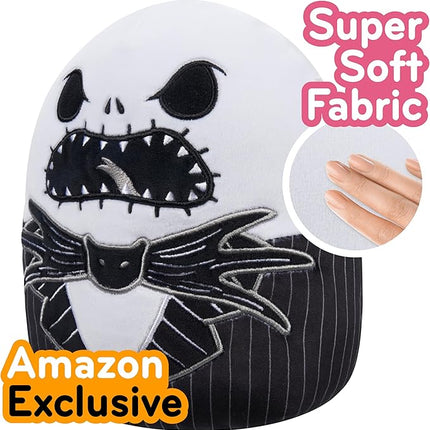 Squishmallows Original 8-Inch Jack Skellington - Nightmare Before Christmas - Official Jazwares Plush - Collectible Soft & Squishy Stuffed Animal Toy - Gift for Kids, Girls & Boys