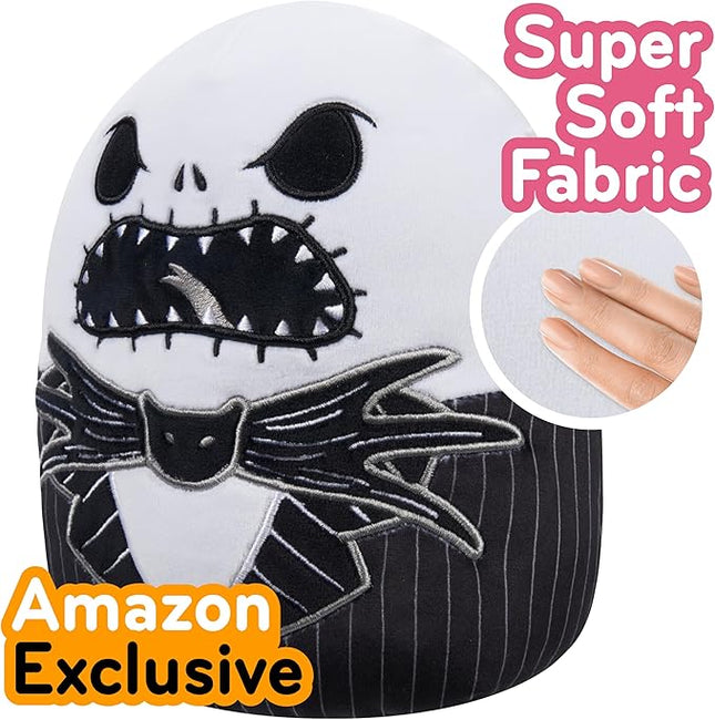 Squishmallows Original 8-Inch Jack Skellington - Nightmare Before Christmas - Official Jazwares Plush - Collectible Soft & Squishy Stuffed Animal Toy - Gift for Kids, Girls & Boys