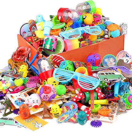 Amy&Benton 350pcs Party Favors for Kids 3-5 4-8 8-12, Goodie Bags Stuffers, Pinata Stuffers Fillers, Treasure Box Toys for Classroom Prizes, Carnival Prizes Birthday Easter Bulk Holiday Supplies