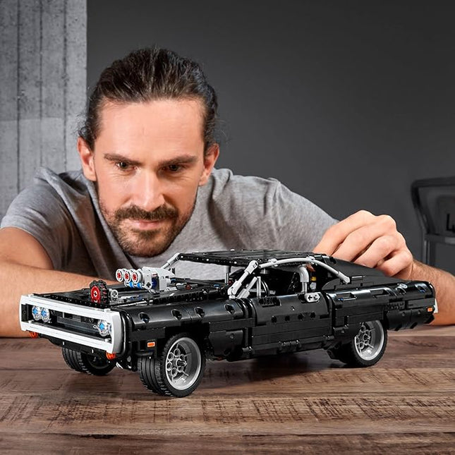 LEGO Technic Fast & Furious Dom's Dodge Charger 42111 Building Toy - Racing Car Model Building Kit, Iconic Movie Inspired Collector's Set, Gift Idea for Kids, Teens, and Adults Ages 10+