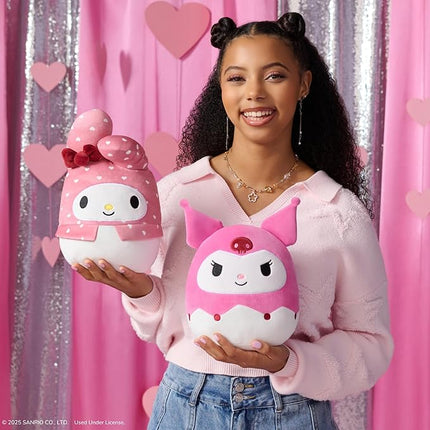Squishmallows Original Sanrio 8in Kuromi + 8in My Melody – Official Jazwares Valentine Plush 2-Pack
