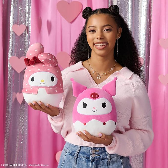 Squishmallows Original Sanrio 8in Kuromi + 8in My Melody – Official Jazwares Valentine Plush 2-Pack