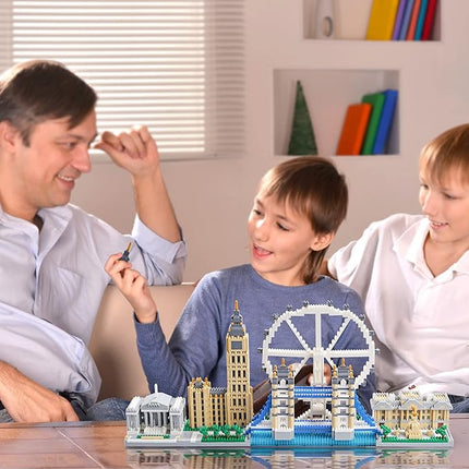 London Skyline Architecture Miniature Building Block Set, Architecture Series Model Toy, Present for Adults and Children (3430 Pieces)