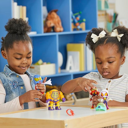 Spidey and his Amazing Friends Marvel Web-Spinners Gear Up for Adventure 4-Pack, 4-Inch Action Figures with 6 Accessories, Super Hero Toys for Kids 3+ (Amazon Exclusive)