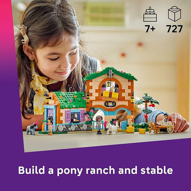LEGO Friends Pony Ranch & Stable Pretend Play Building Toy - Playset with 3 Horse Toys for Creative Storytelling - Birthday Gift Idea for Girls & Boys, Ages 7+ Who Love Horse Stuff - 42654