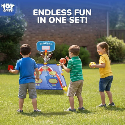 TOY Life Bean Bags Toss Carnival Games, Cornhole, Outdoor Toys for Kids Ages 4-8, Backyard Game Sports & Outdoor Play, Outside Toys for Ages 5-7, Family Lawn Yard Games Birthday Party, Gift for Boys