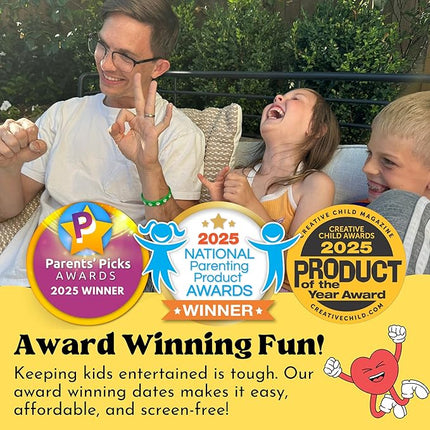Family Dates 40 Scratch Off Cards – Fun Activities & Date Night Ideas for Kids and Parents – Adventure Card Game for Families – Unique Gift for Family Nights, Holidays, or Birthdays