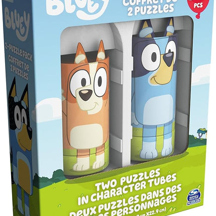 Spin Master Games, Bluey Puzzles 2-Pack, 36 Pieces, Kids Puzzles, Bluey Toys, Preschool Puzzles, for Ages 3 & Up