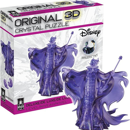 BePuzzled | Disney Maleficent Deluxe Original 3D Crystal Puzzle, Ages 12 and Up