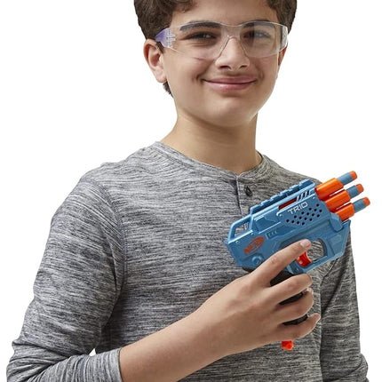 Nerf Elite 2.0 Trio SD-3 Blaster - Includes 6 Official Darts - 3-Barrel Blasting - Tactical Rail for Customizing Capability