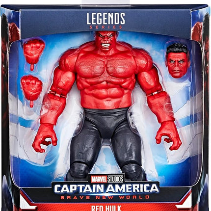 Marvel Legends Series Red Hulk, Captain America: Brave New World Collectible Deluxe 6 Inch Action Figure