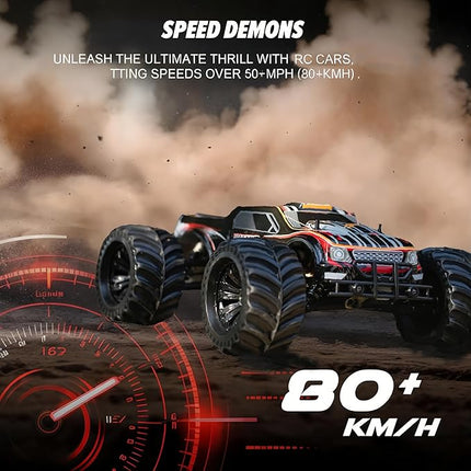 JLBRACINGRC 1/10 Brushless RC Car for Adults,Fast 50+ mph High Speed RTR RC Truck, 4WD Offroad Monster Truck, 2.4GHZ Radio Controlled Electric Remote Control Car, IPX7 Waterproof Racing Vehicle