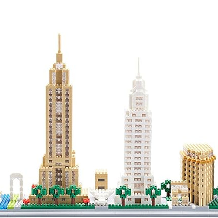 New York Skyline Building Set - 3452pcs | Challenging & Detailed Architecture for Adults & Teens