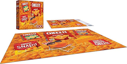 RoseArt - Snack Assortment - Cheez-It - 500 Piece Jigsaw Puzzle, Food-Themed Puzzle for Adults