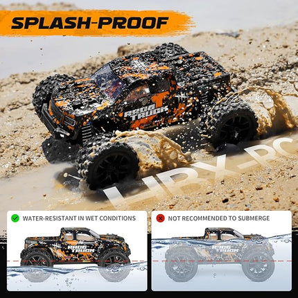 HAIBOXING 1:18 Scale RC Monster Truck 18859 36km/h Speed 4X4 Off Road Remote Control Truck,Waterproof Electric Powered RC Cars All Terrain Toys Vehicles with 2 Batteries,Xmas Gifts for Kid and Adults