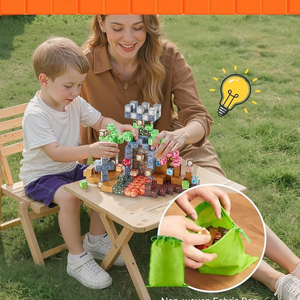 VEVOR Magnetic Blocks, 100 PCS Dark Castle Set, Magnetic Building Cubes for Kids, STEM Montessori Sensory Toys for Christmas Birthday Gift, Construction Stacking Toy for 3+ Years Old Boys & Girls