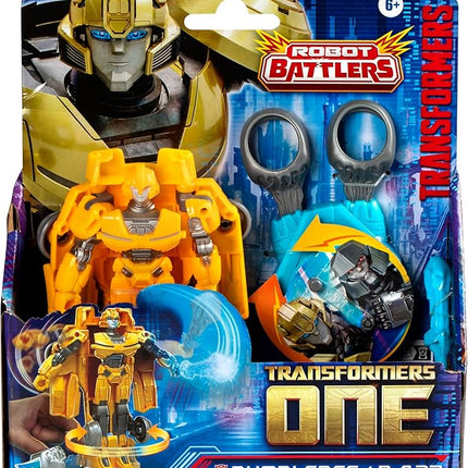 Transformers One Robot Battlers Bumblebee (B-127) 4.5-Inch Robot Action Figure, Interactive Toys for Boys and Girls Ages 6 and Up