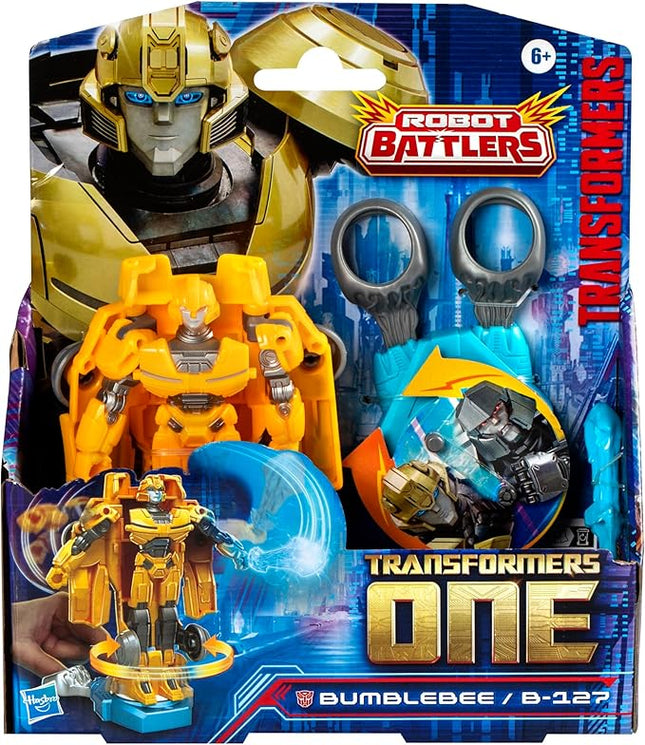 Transformers One Robot Battlers Bumblebee (B-127) 4.5-Inch Robot Action Figure, Interactive Toys for Boys and Girls Ages 6 and Up