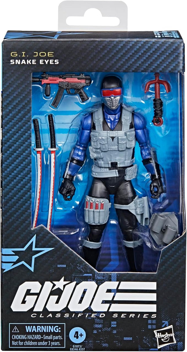G.I. Joe Classified Series #165, Snake Eyes V4, Collectible 6 Inch Action Figure with 7 Accessories