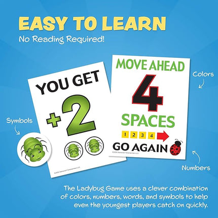 The Ladybug Game! Award Winning Kids Board Game. A Super Fun, Educational Game Your Kids and Will Love! Easy to Play, Perfect for - Birthday Gifts, Travel, Home, Parties, at Grandparents Home!