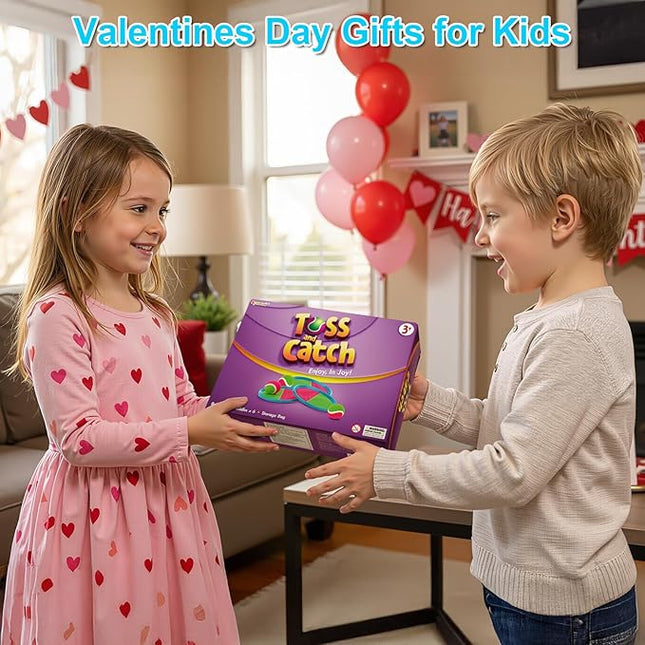 Aywewii Toss and Catch Ball Set, Boys Toys for 3 4 5 6 7 8 Year Old, Kids Sports Gifts, Outdoor Games for Backyard Camping Beach Pool Family Party, Valentines Day Gifts for Kids - 6 Paddles & 3 Balls